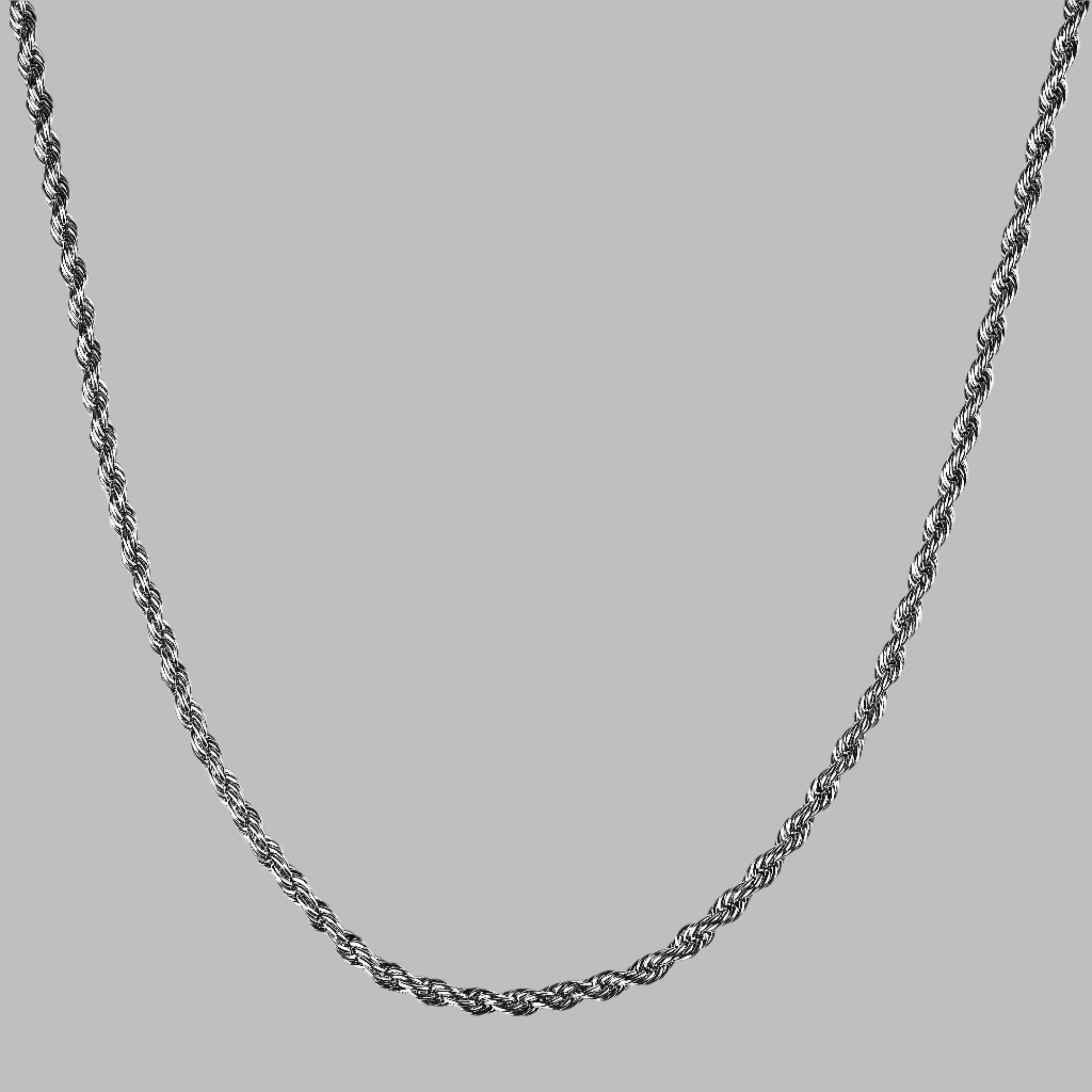 Rope Chain 5MM (White Gold)