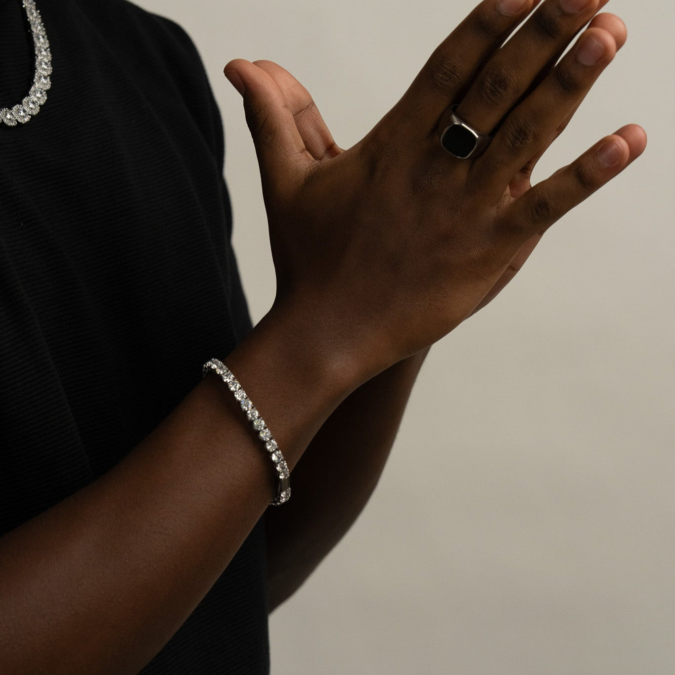 Tennis Bracelet (White Gold) 5mm