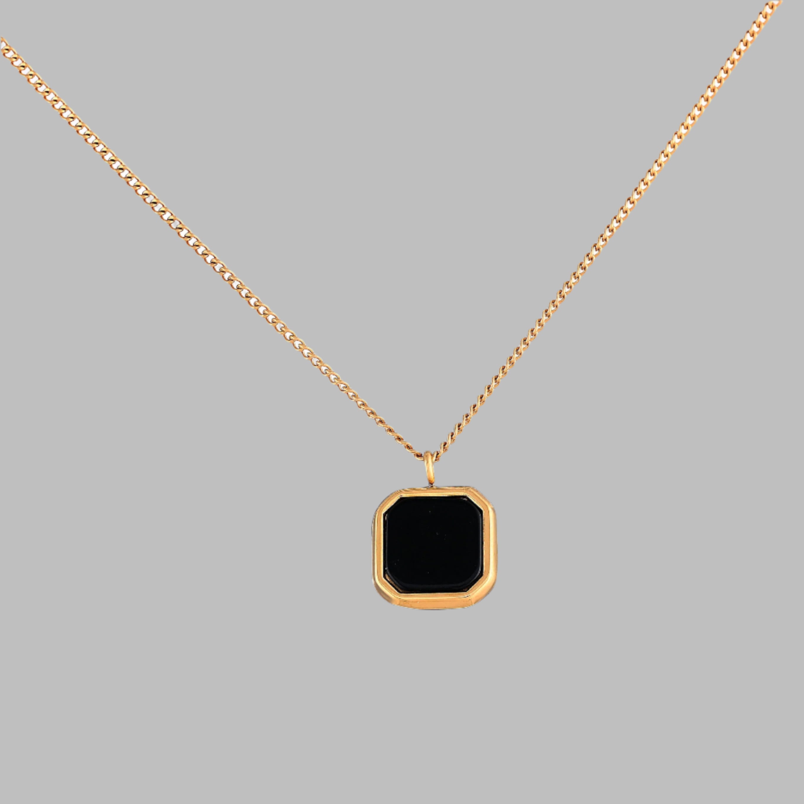 Obsidian Pendant (Gold)