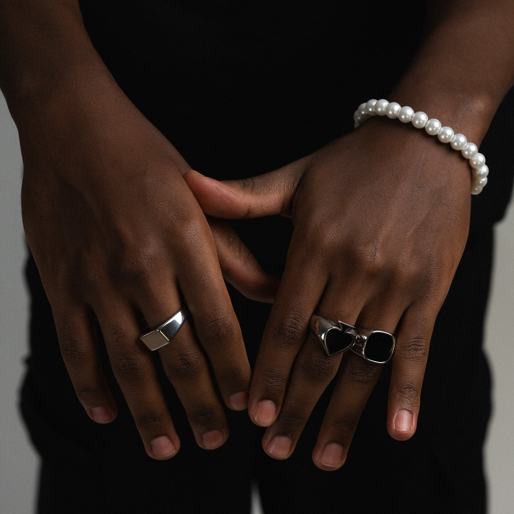 Spades Ring (White Gold)