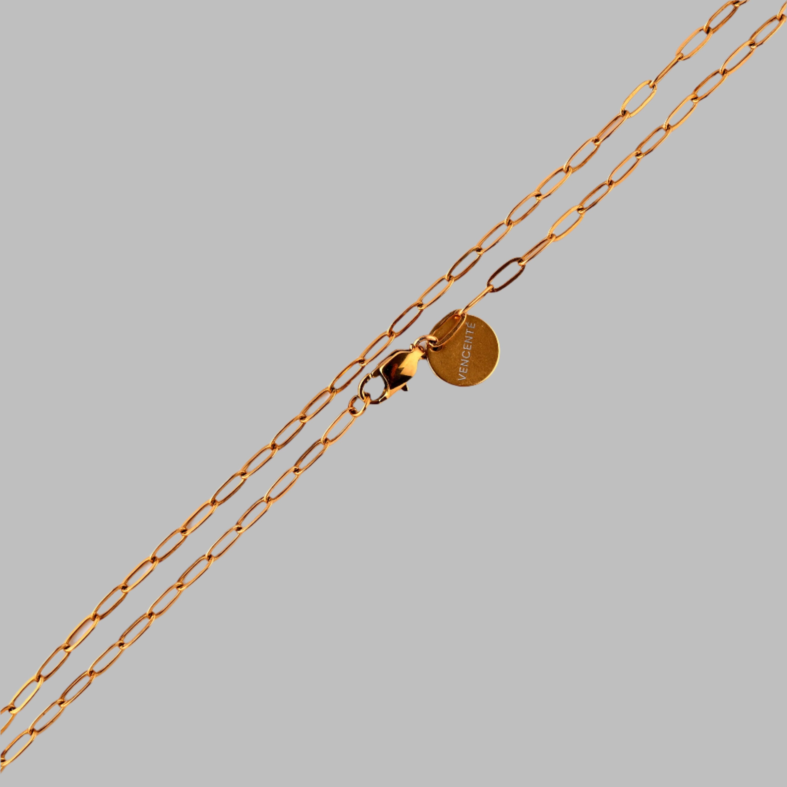 Paper Clip Chain 5MM (Gold)