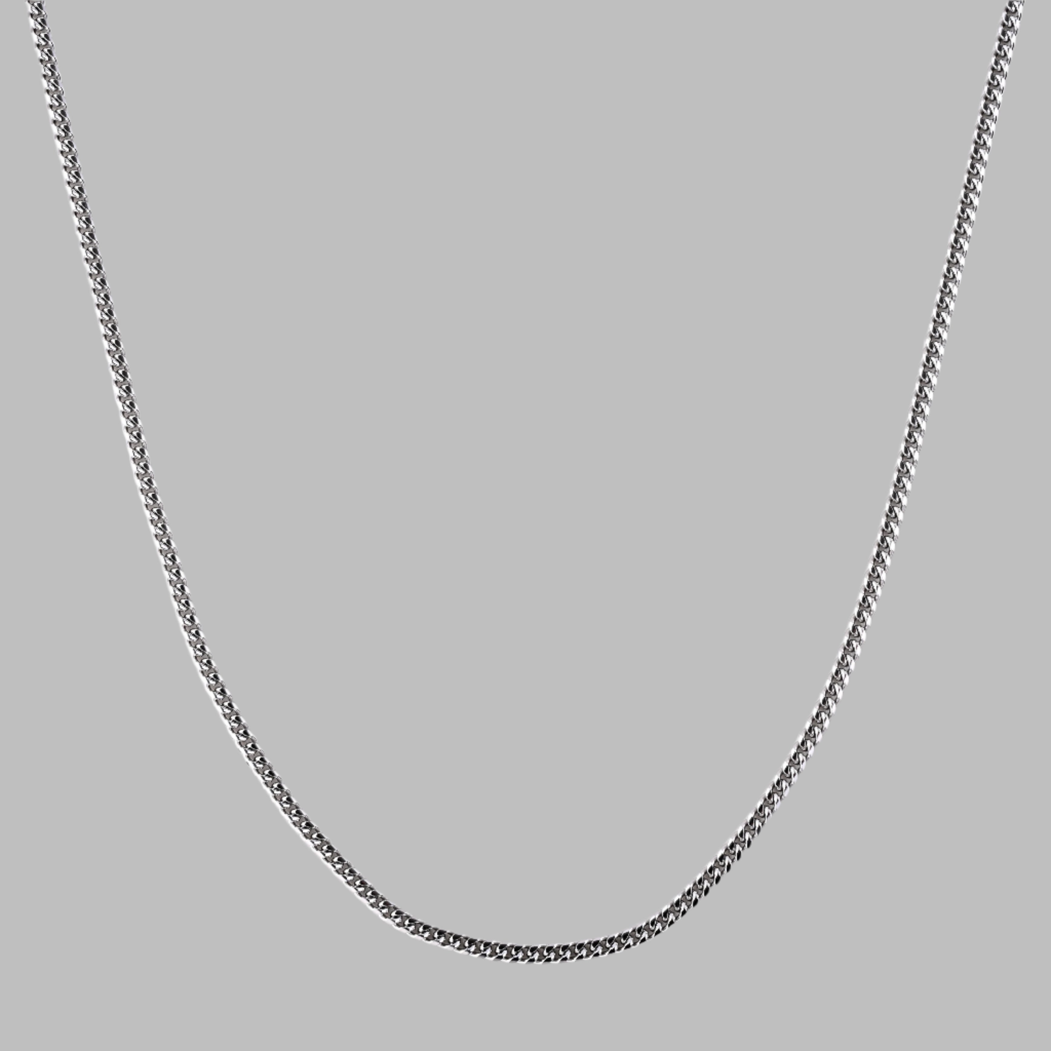 Cuban Chain 4MM (White Gold)